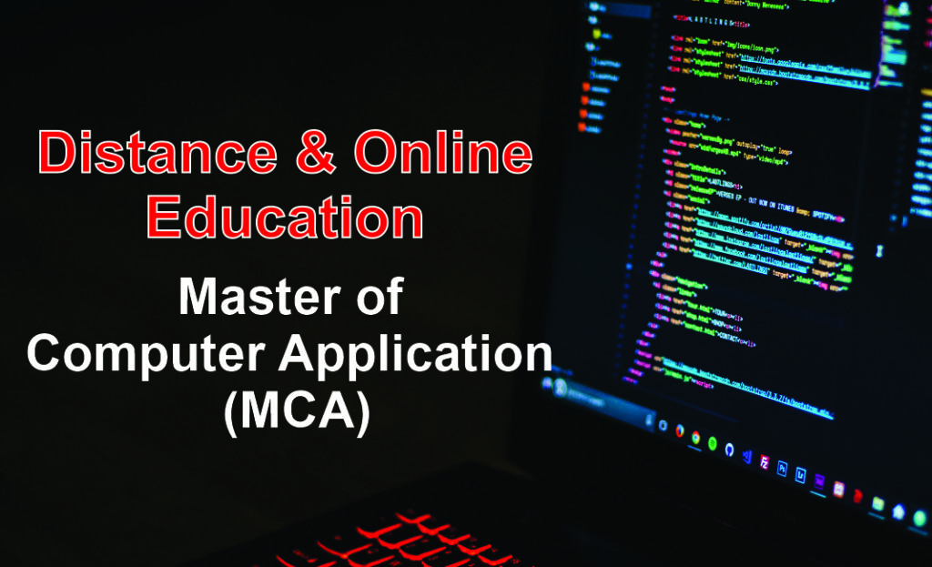 Distance and Online MCA in India